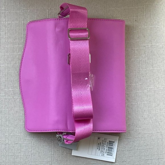 A New Day Women Clutch Purse Wallet Pink Faux Leather Card Holder Crossbody Bag - Picture 11 of 12